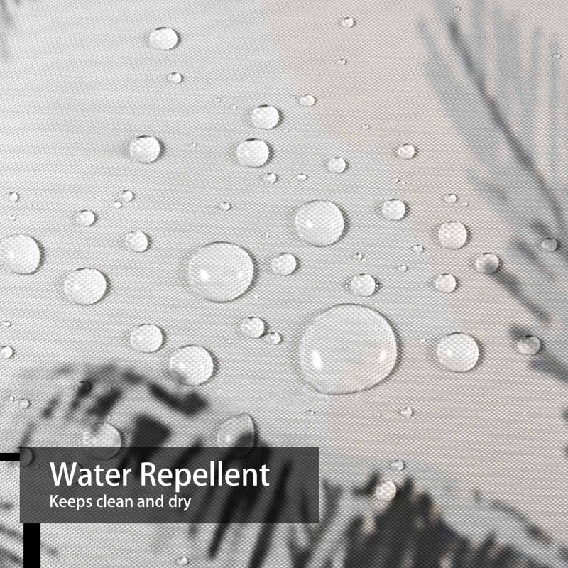 Rideau de douche imperméable à l'eau avec 7 crochets, L 72 po x l 72 po