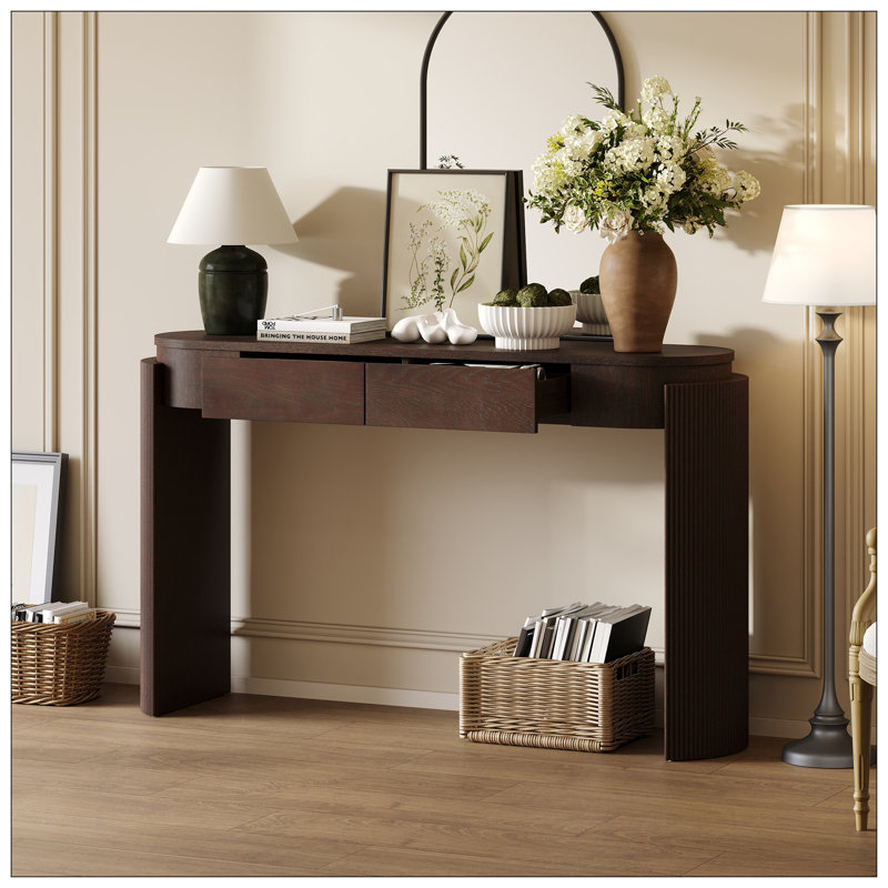 Console Table For Livingroom, Espresso