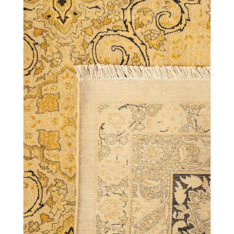 Tapis unique en laine noué à la main 9 pi 3 po x 12 pi 3 po New Age Rhyannon