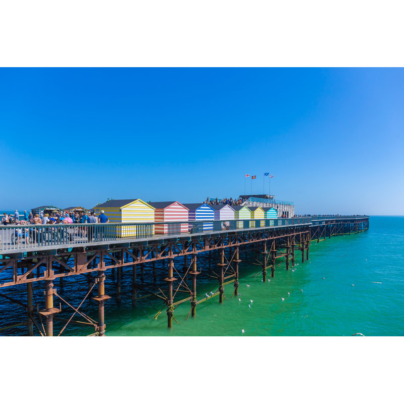 Arwan Beach Cabanas Of Hastings - Wrapped Canvas Print, 30cm H x 46cm W x 3.8cm D