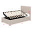 Lit plateforme tapissier simple - Système de rangement hydraulique inclus-50061138