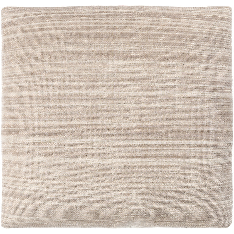 Coussin Barletta, 27 po x 27 po, Beige, Pas de bourre