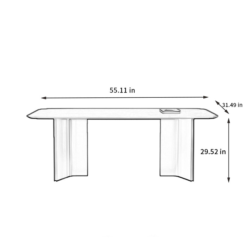 Dining Set, Black, 31.49" W x 55.11" L