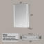 Armoire à pharmacie avec miroir à DEL, l 20 po x H 28 po avec éclairage à intensité variable, désembuage, très grand espace de rangement, tablettes en verre réglables, encastré ou à fixation en surface, homologué ETL-248107400-236323938-236323940