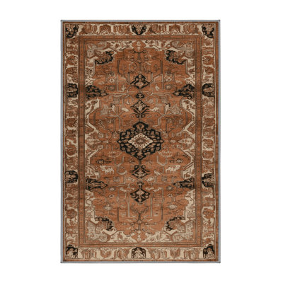 Tapis brun lavable à la machine