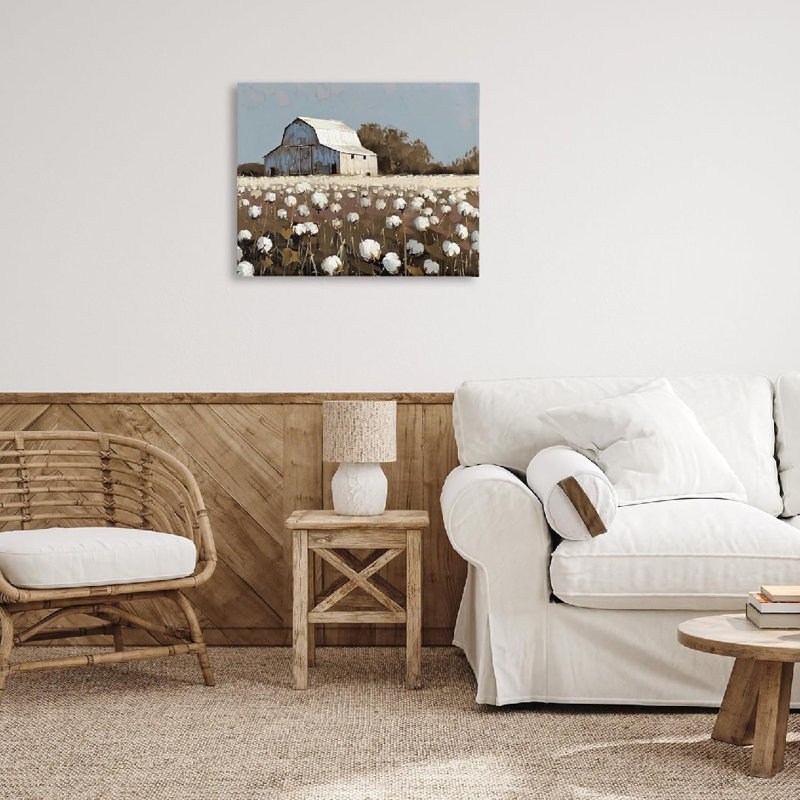 Ferme, thème campagnard rétro, art mural non encadré, 24 x 32
