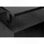 Bureau d'ordinateur, bureau personnel, ordinateur portable, rangement, L 48 po, travail, stratifié noir, métal noir, contemporain