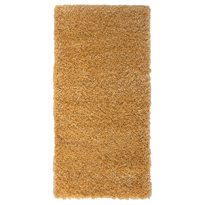 Shaggy Lush Golden Yellow Rug