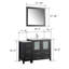  Framed 29.9" Single Bathroom Vanity Set with Mirror-27042771