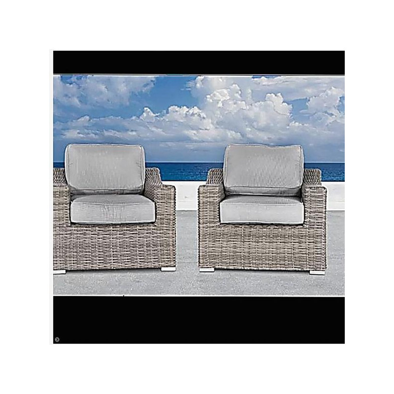 Chaise de patio avec coussins 2