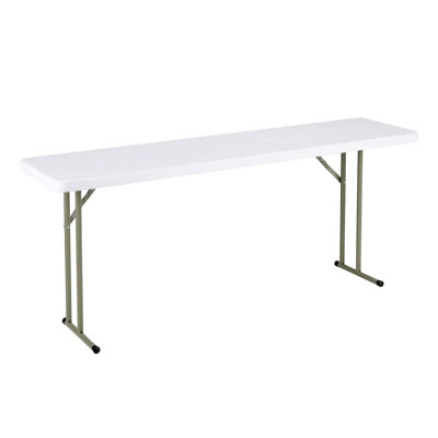 Rectangular Blow-Molded Plastic Folding Training Seminar Table