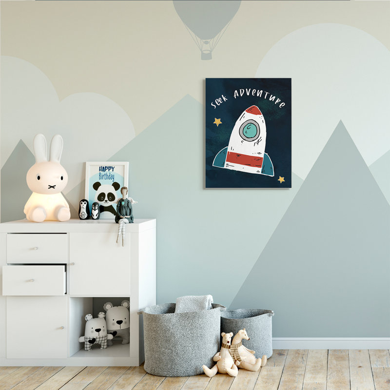 Seek Adventure citation inspirante, H 30 po x l 24 po, Toile tendue