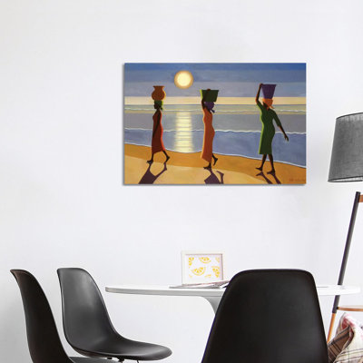 By The Beach by Tilly Willis - Wrapped Canvas Painting