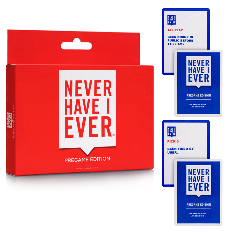 Never Have I Ever Party Card Game: Pregame Edition, Ages 17+
