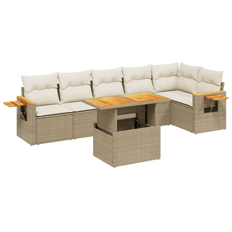 Vidaxl Garden Sofa Set Beige
