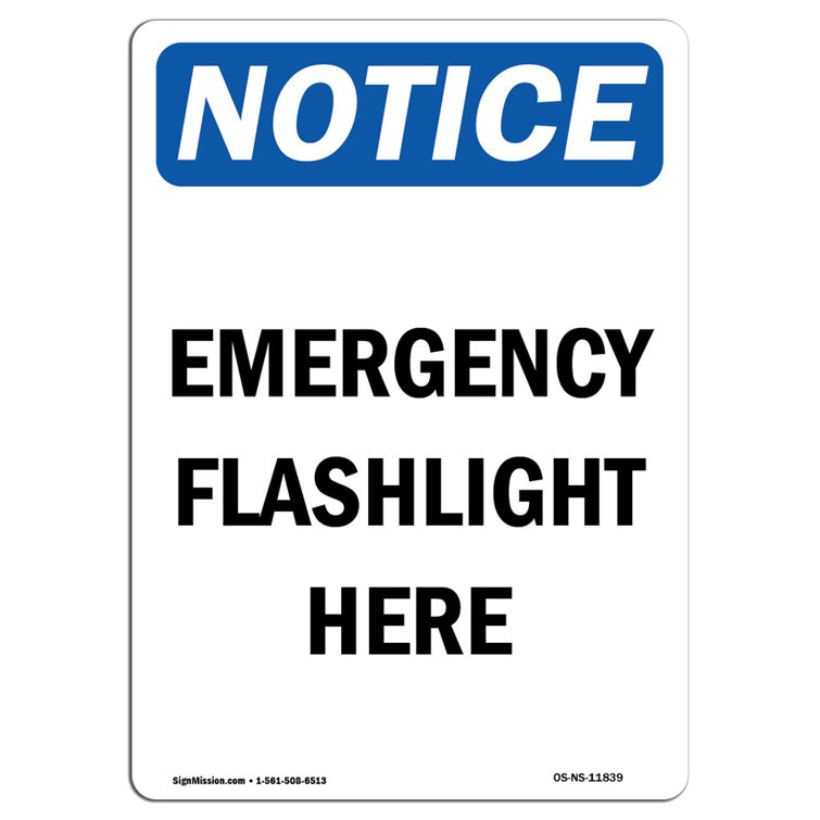 https://assets.wfcdn.com/im/10986201/resize-h755-w755%5Ecompr-r85/2191/219171991/Emergency+Flashlight+Here+Sign.jpg