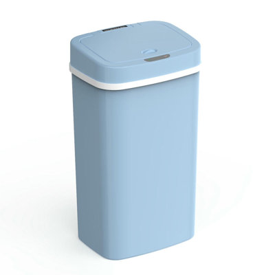 Ninestars 4 Gallon Motion Sensor Diaper Pail & Nursery Trash Can with Odor Shield, Blue