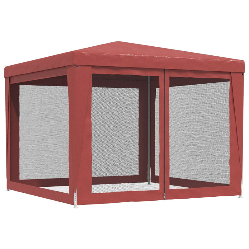 Andranae 3m x 3m Iron Party Tent, Red, Red