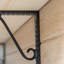 Hammer & Tongs - Notched Scroll Iron Shelf Bracket - D105mm - Black