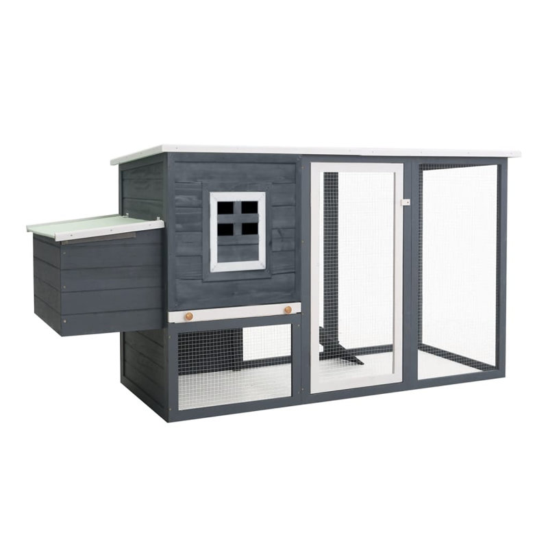 Rasen Rabbit Hutch, Grey