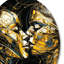 Acrylique Couple s'embrassant II - Marbre abstrait, art mural rond sur métal-88599642