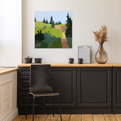 Trail To The Top Abstract Contemporary Landscape Nature Art