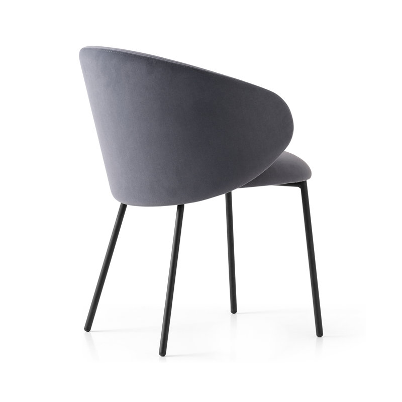 Tuka Upholstered Armchair with Metal Frame, Forest Green, Matte Black