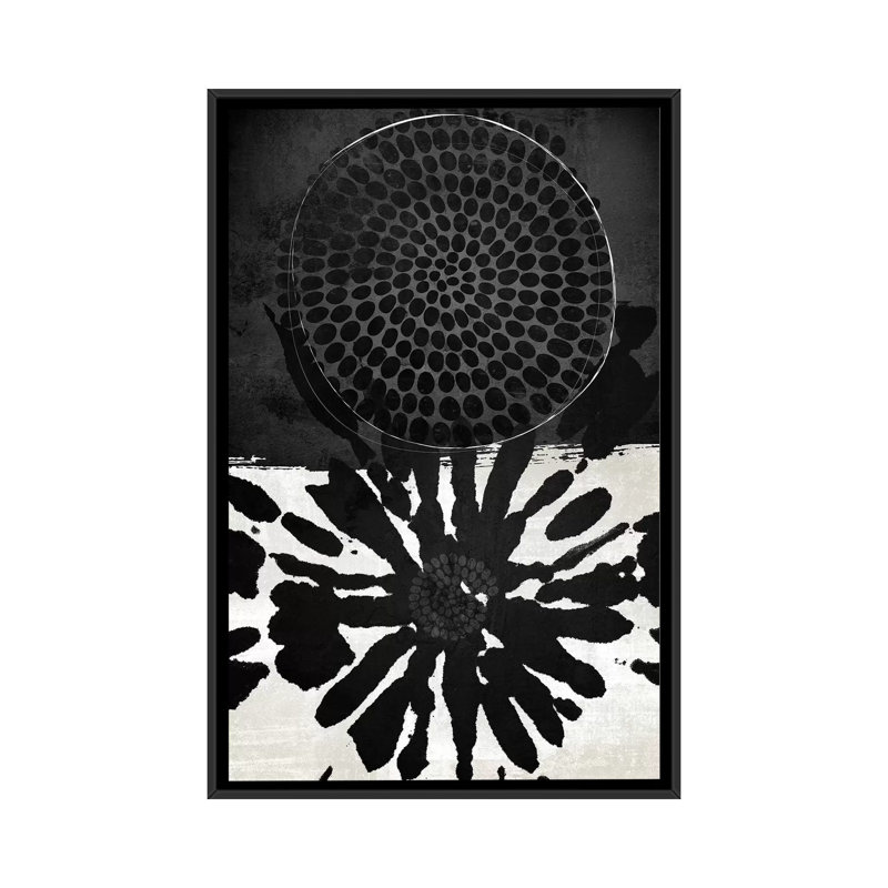 Dot Dotal par Nikki Chu - imprimé, H 48 po x l 32 po x P 1,5 po, Cadre noir