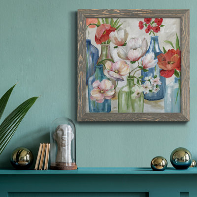 Golden Chaussure II - peinture sur toile encadrée