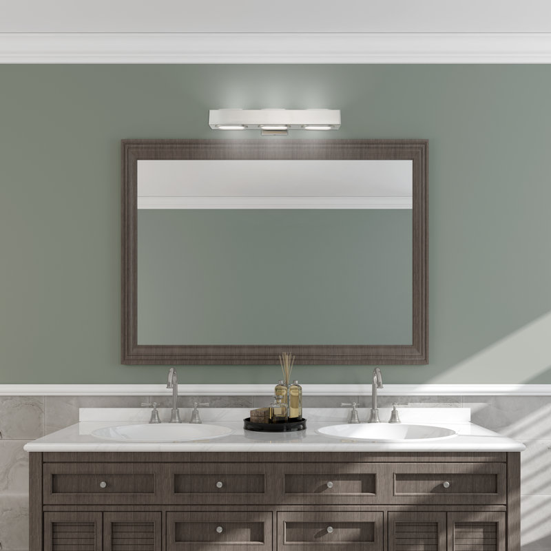Evalyn 3 - Light Dimmable LED Bath Bar, Brushed Nickel