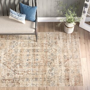 Arleaner Oriental Area Rug in Beige