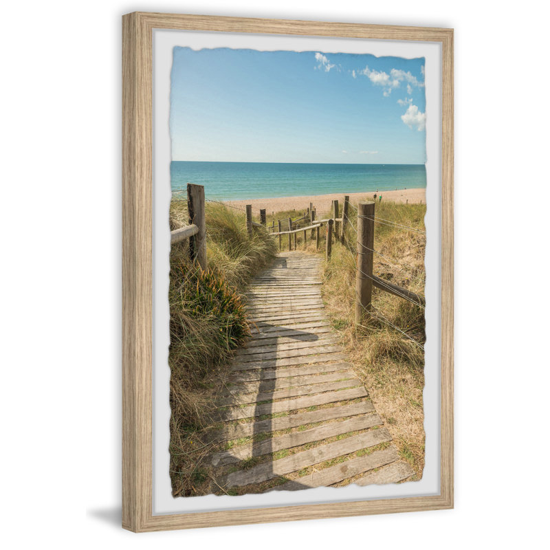 A Sunny Day in the Sea 1 Piece Single Picture Frame Painting, 45cm H x 38cm W x 3.81cm D