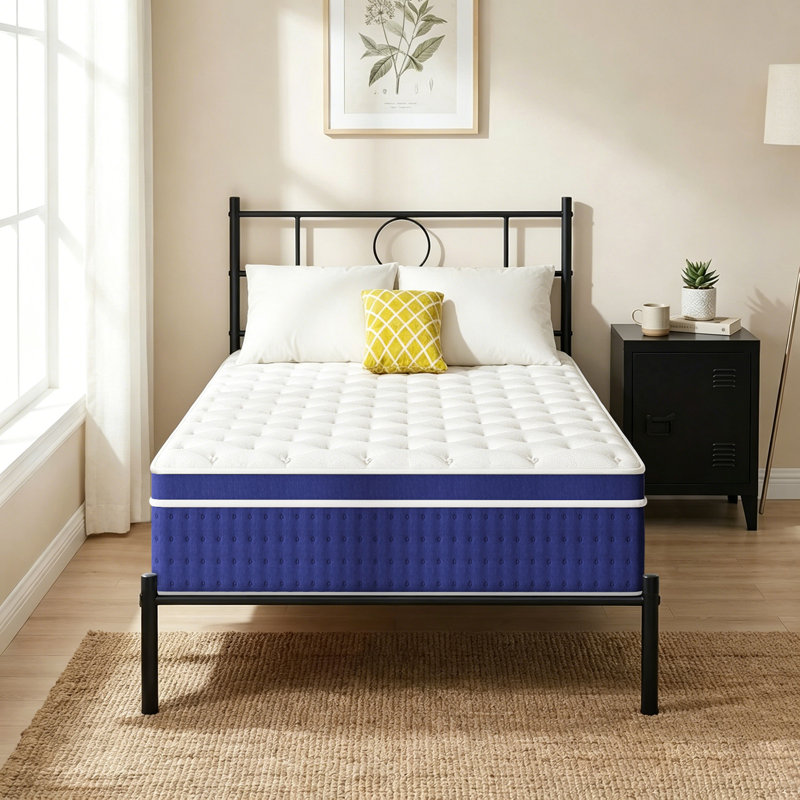 27cm Medium Gel Memory Foam Pocket Sprung Mattress, Single (3')