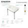 Monarch Ceramic Rectangular Console Bathroom Sink with Overflow