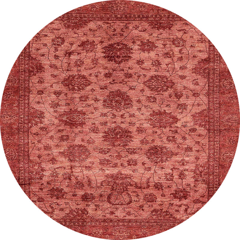 Abstract Indoor Rug, Round 5'