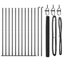 Vidaxl Fence With Posts PVC-Coated Steel-116798087-116798094