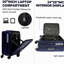 Luggage,with front opening,TSA approved lock,hardshell suitcase,Blue