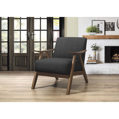 Mobilier de dossier et de siège rembourré en bois avec revêtement en noyer de 1 pièce Modern Home Furniture