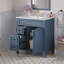 Meuble-lavabo 30 po avec lavabo en céramique, petite armoire moderne, 2 tiroirs, tablette réglable-1252534734