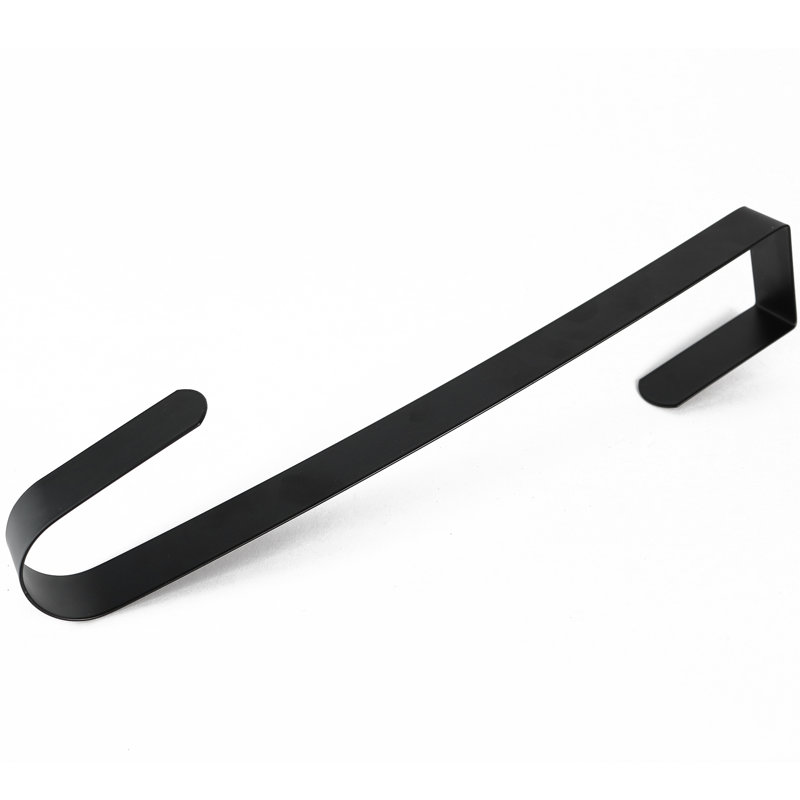 RN'D Hooks, Black, 12" H x 4" W x 1" D