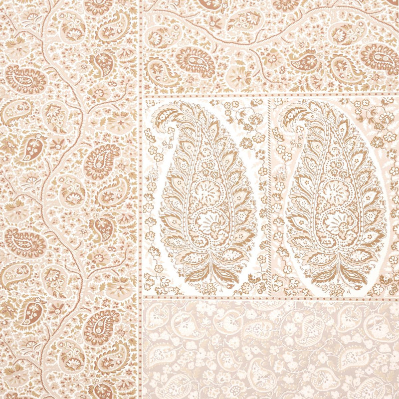 Colmery Paisley Panel Set, Parchment