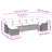 vidaXL Garden Sofa Set 7 pcs Grey Poly Rattan-1209534466