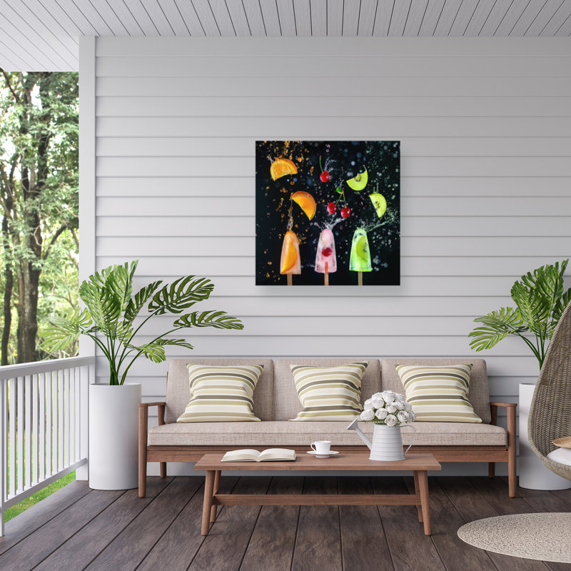 Collection Action Popsicle sur toile par Dina Belenko, H 35 po x l 35 po