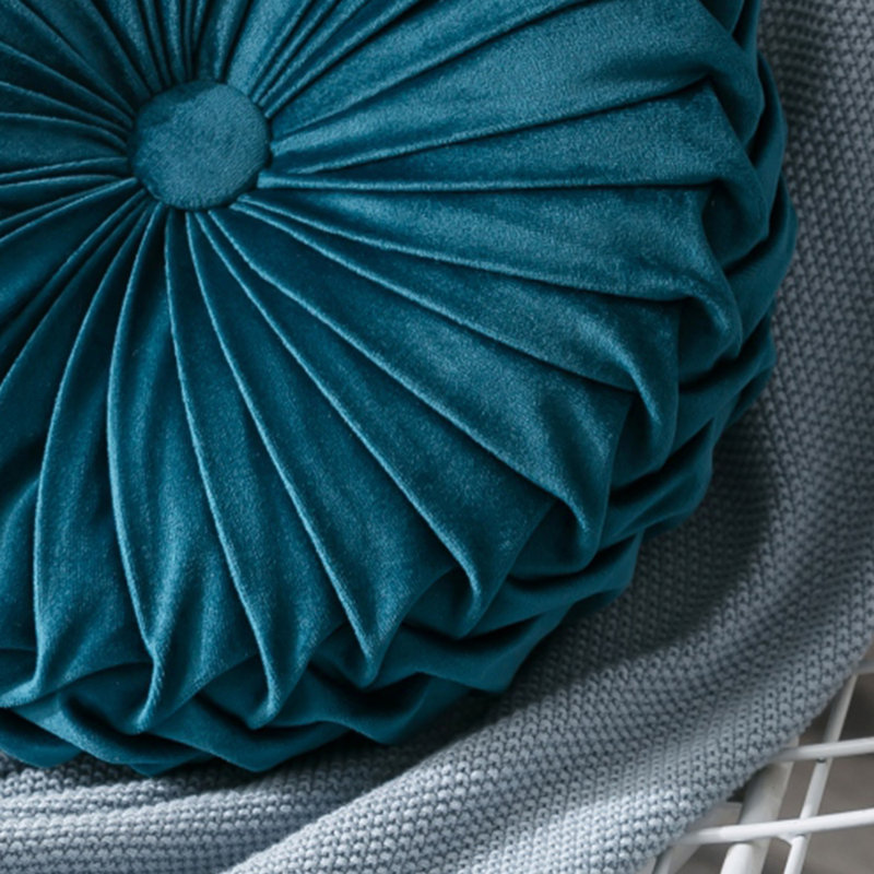  Coussin en velours, Bleu très foncé