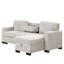 Chaise longue modulaire avec support de rangement et chargeur USB-693529144
