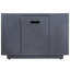 Foyer carré au propane, 50 000, fer, gris foncé, 33 po x 24 po, extérieur, sans assemblage gris fer extérieur l 33 po x H 24 po, requis