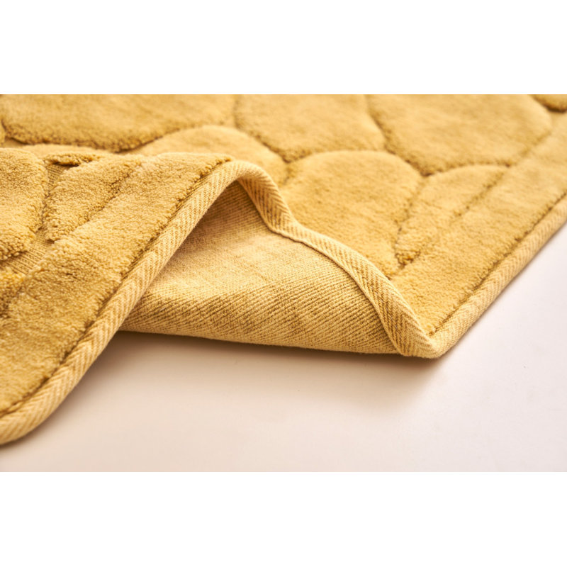 Ensemble de 2 tapis de bain Millgrove, Moutarde