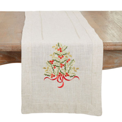 Ayverie Floral Christmas Table Runner