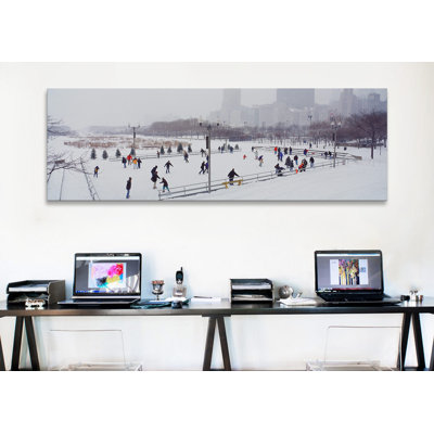 « panoramique bicentennial park, chicago, illinois », reproduction de photo sur toile