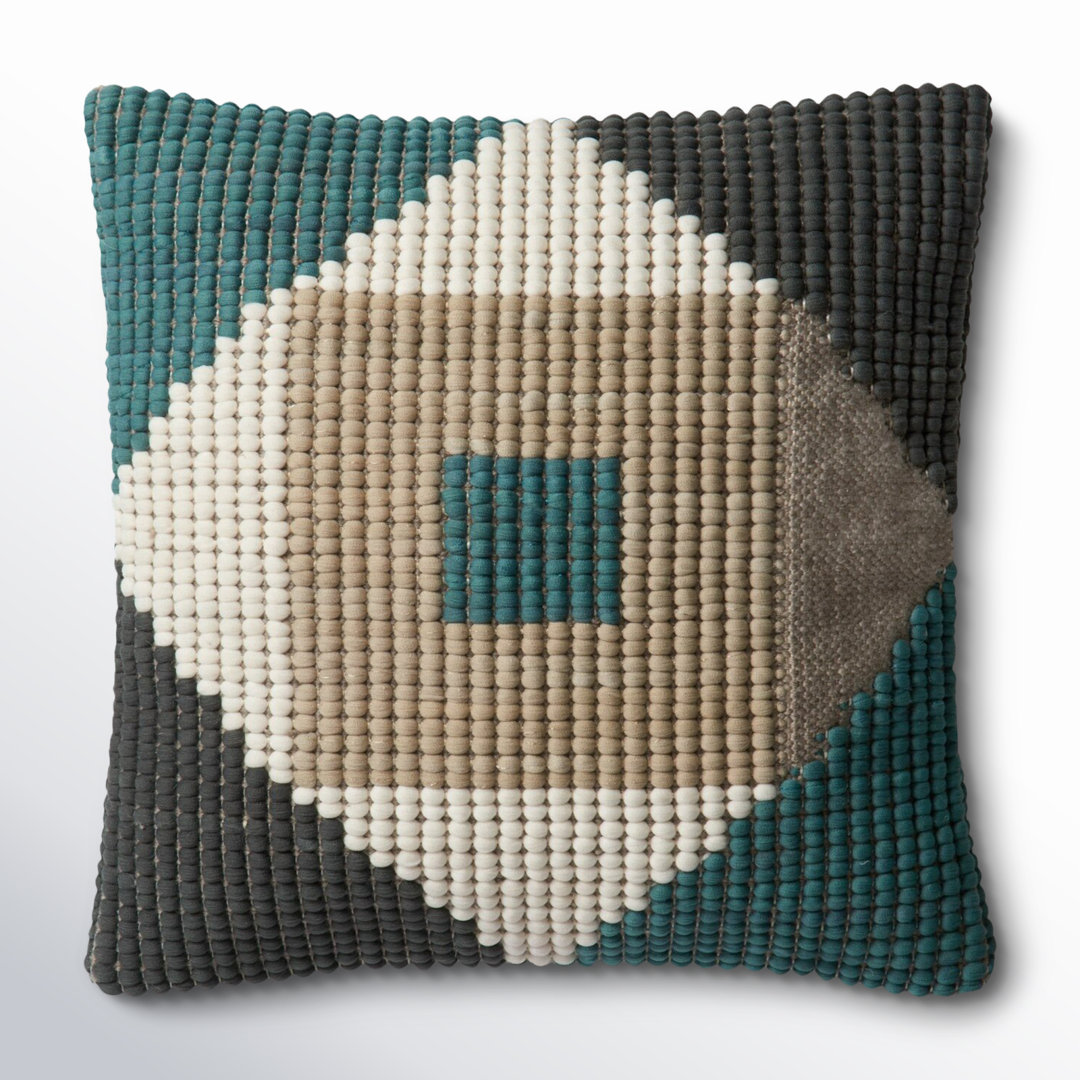 Kaleigh Geometric Indoor/Outdoor Throw Pillow AllModern